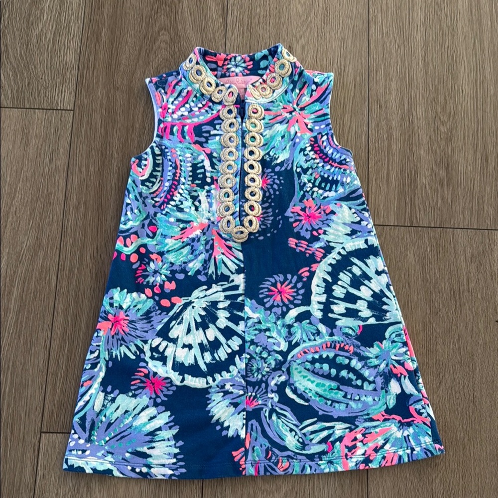 Lilly Pulitzer girls mini Jane shift Gypsea sleeveless Dress size XS 2-3 years